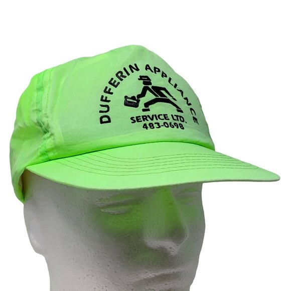 Vintage Green Baseball Cap with Logo - Picture 1 of 11